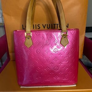 🍭Louis Vuitton CANDY PINK Enamel Vernis Ha…